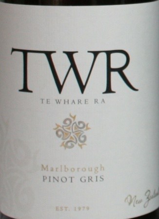 TWR (Te Whare Ra) Marlborough Pinot Gris 2013