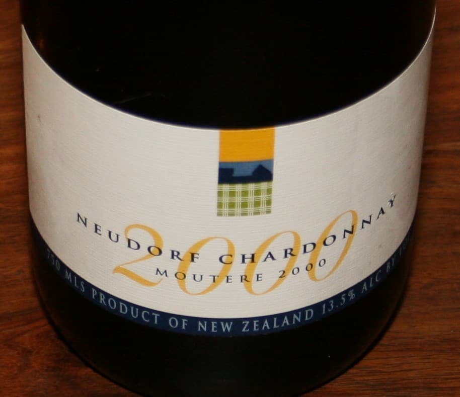 Neudorf Vineyards Moutere Chardonnay 2000