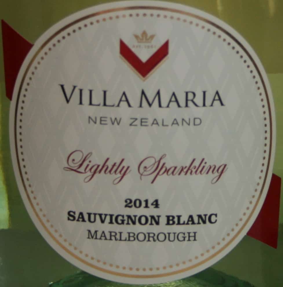Villa Maria Lightly Sparkling Marlborough Sauvignon Blanc 2014