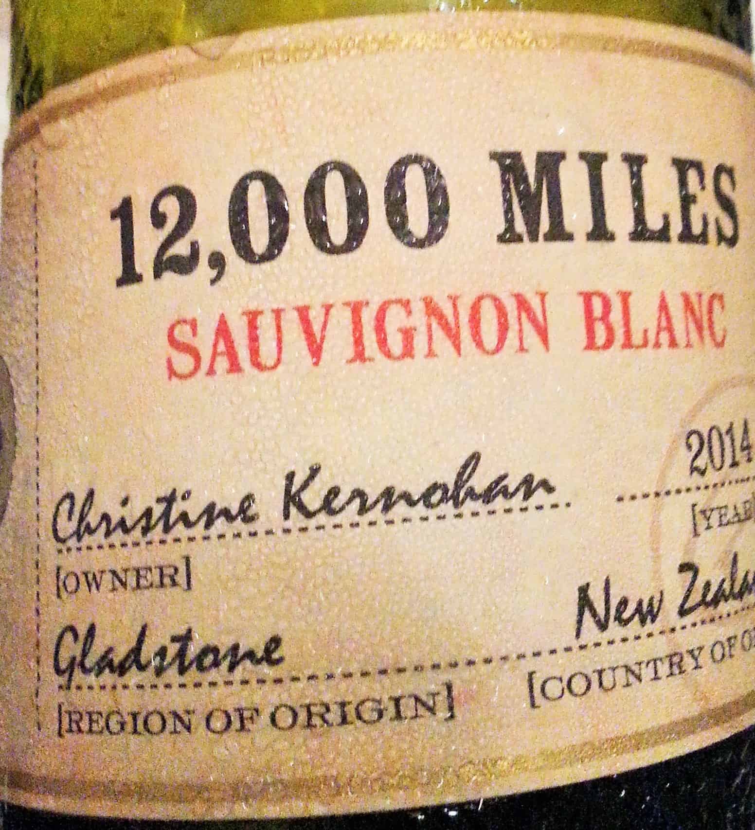 12,000 Miles Sauvignon Blanc 2014