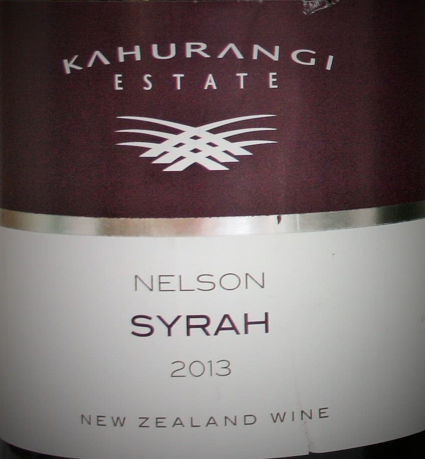 Kahurangi Estate Syrah 2013