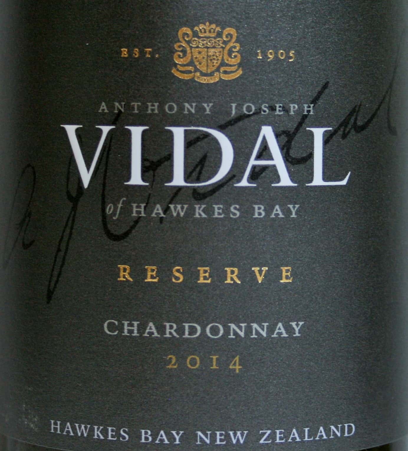 Vidal Hawke's Bay Reserve Chardonnay 2014