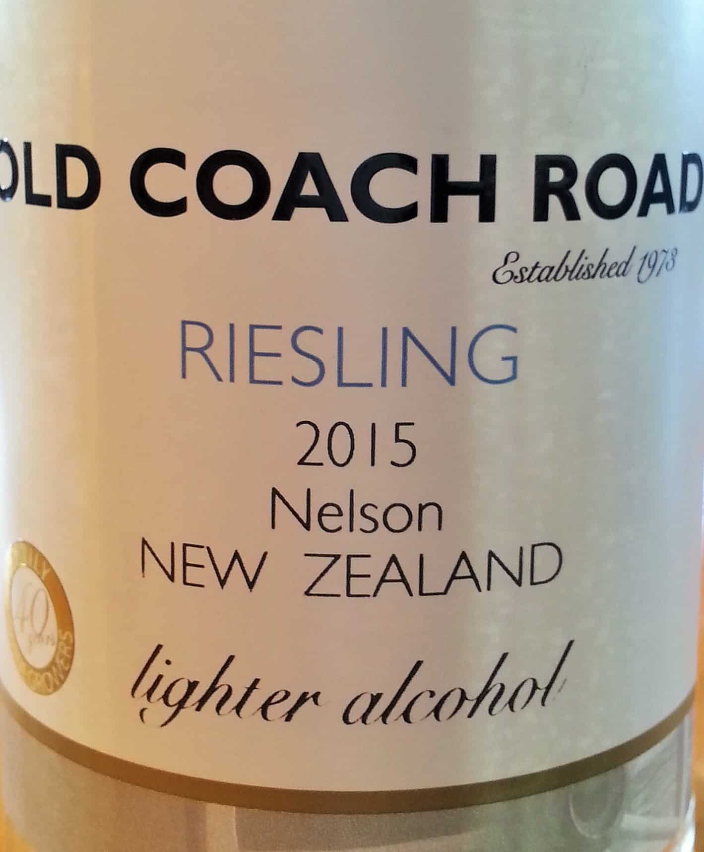Old Coach Road Lighter Alcohol Riesling 2015
