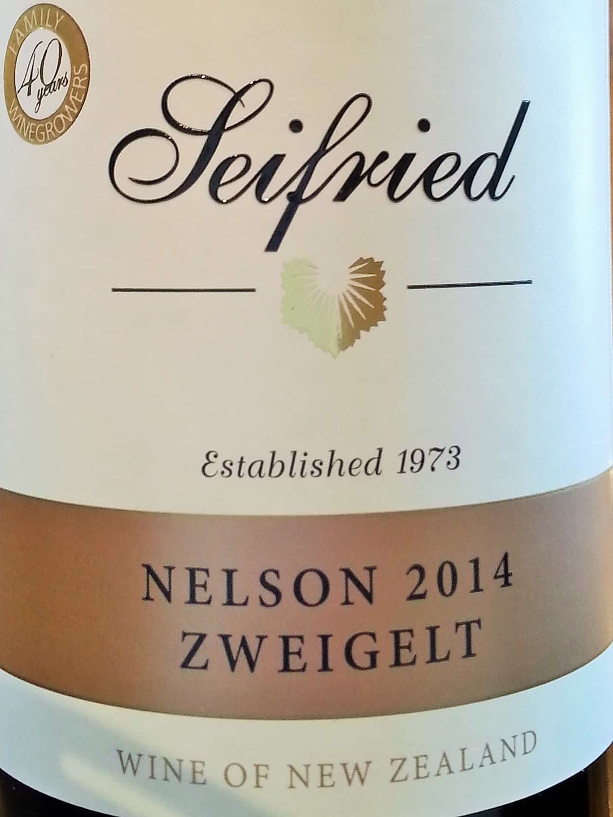 Seifried Estate Nelson Zweigelt 2014