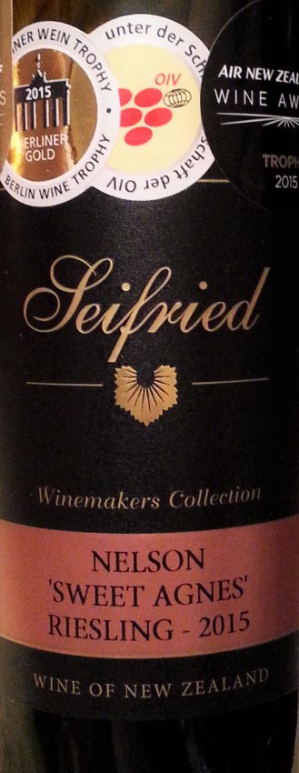 Seifried Estate Winemaker’s Collection Sweet Agnes Riesling 2015