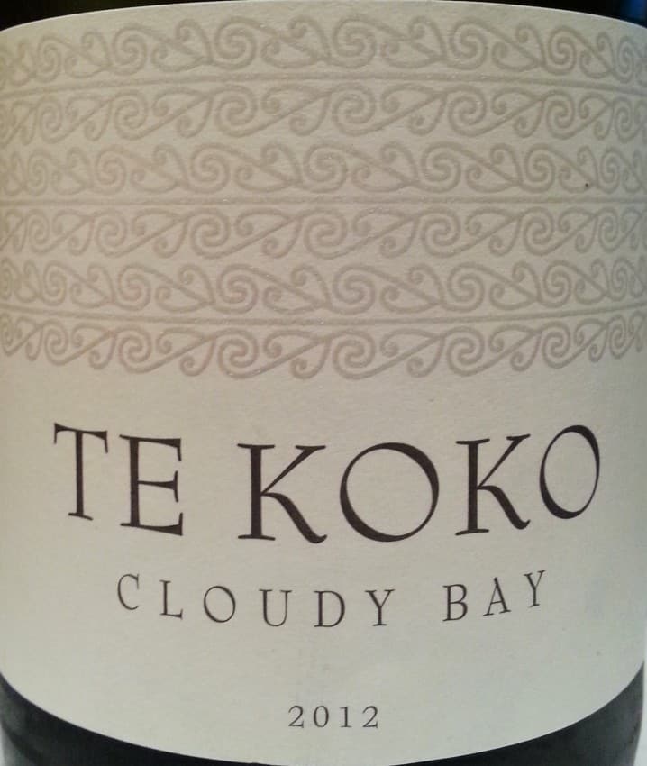 Cloudy Bay Te Koko 2012