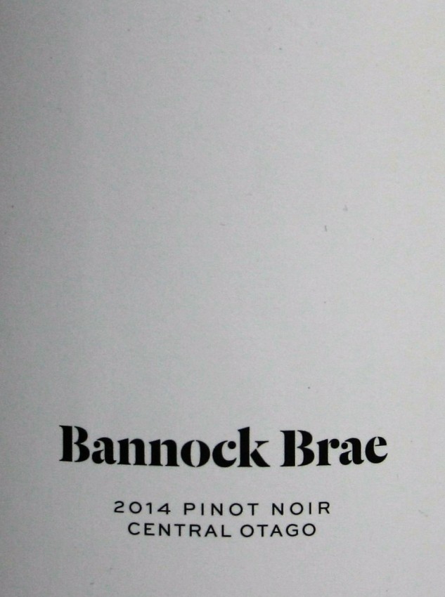 Bannock Brae Pinot Noir 2014