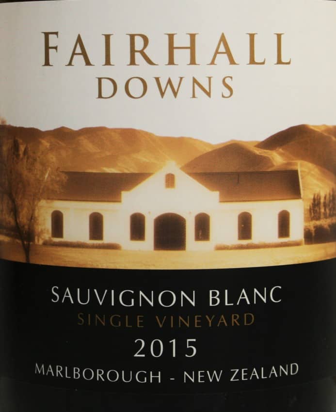 Fairhall Downs Single Vineyard Sauvignon Blanc 2015 – Hill & Bray Family Estate