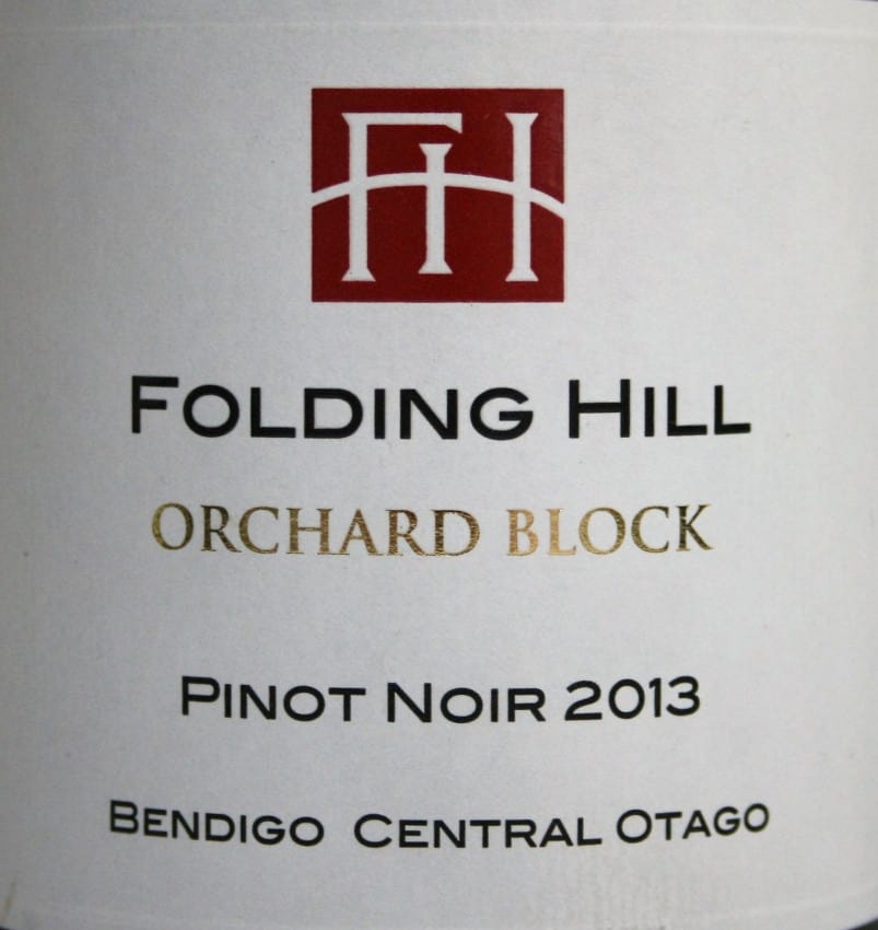 Folding Hill Orchard Block Pinot Noir 2013