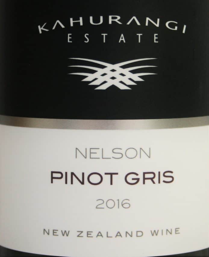 Kahurangi Estate Nelson Pinot Gris 2016