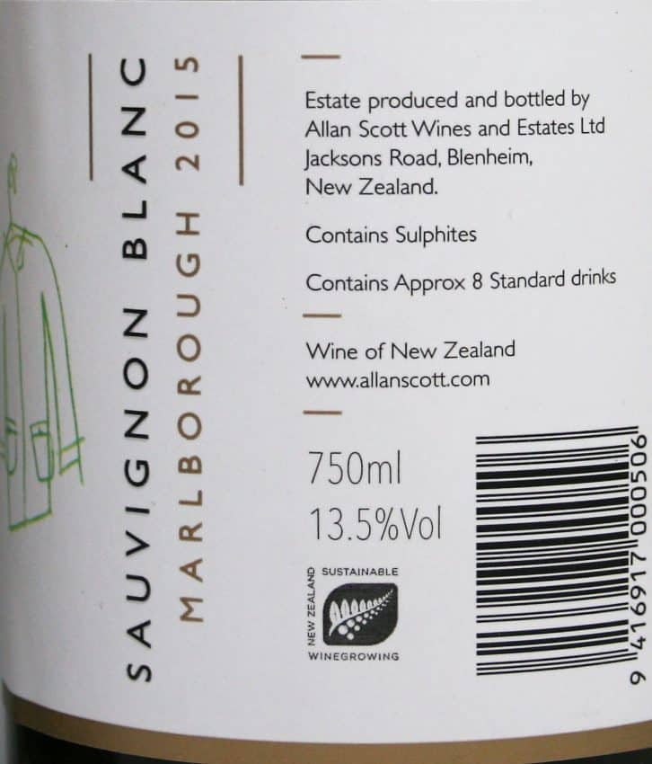 Allan Scott Generations Sauvignon Blanc 2015