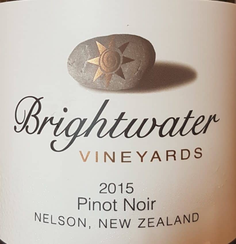 Brightwater Vineyards Nelson Pinot Noir 2015