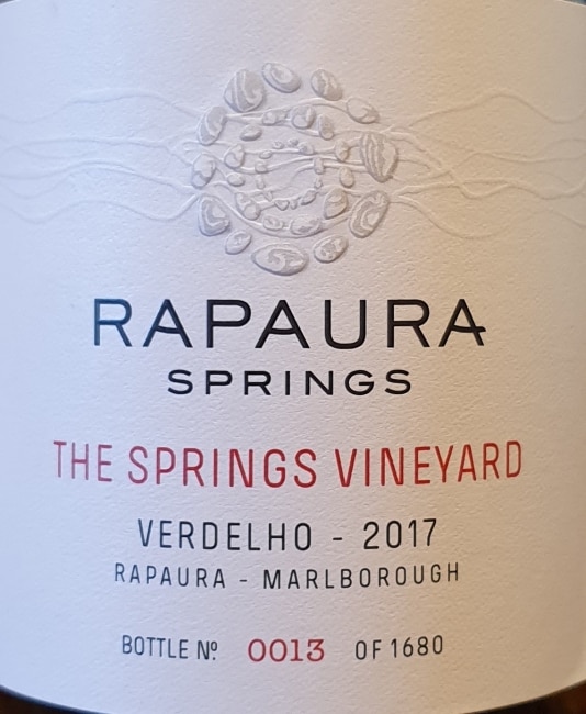 Rapaura Springs – The Springs Vineyard – Verdelho 2017
