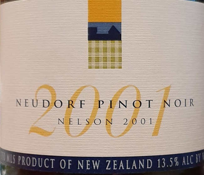 Neudorf Vineyards Nelson Pinot Noir 2001