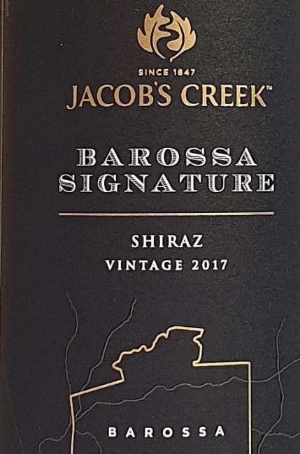 Jacob’s Creek Barossa Signature Shiraz 2017
